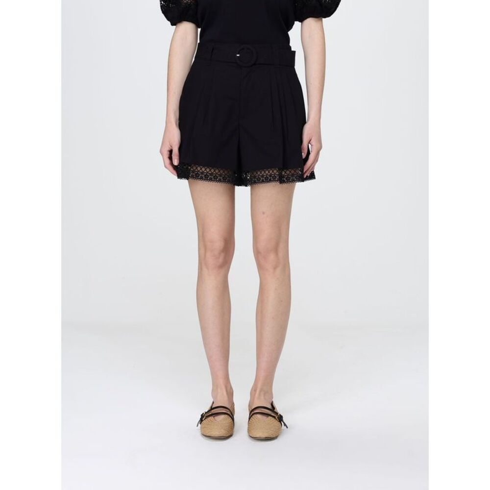 Twinset Women Cotton Shorts With Belt Twinset